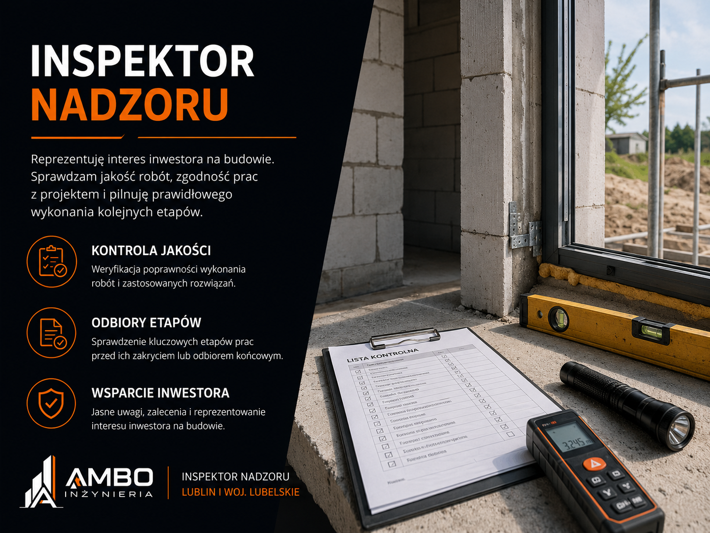 Inspektor nadzoru i nadzór inwestorski Lublin AMBO INŻYNIERIA